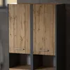 STIV Möbel | Hochschrank Bad Grau Matt / Eiche Wotan 165 cm Produktbild-Vorschau 8