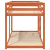 Design Etagenbett Wachsbraun 90x190 cm Massivholz Kiefer, Produktbild-Vorschau 5