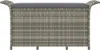 vidaXL Záhradná lavica s vankúšom sivá 116x46x57 cm Poly Náhľad obrázku produktu 4