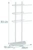 Relaxdays Handtuchständer, 3 Stangen, Metall, HxBxT 83 x 39 Produktbild-Vorschau 4