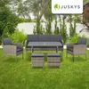 Juskys Polyrattan Gartenmöbel Sitzgruppe Turin Set 6 teilig Produktbild-Vorschau 7
