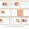 Baby Memory Book, Ľanový obal, 154 strán, Neutrálny Náhľad obrázku produktu 5