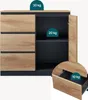 Credenza "Kyr" con 1 anta e 3 cassetti 80 x 40 x 75 cm Anteprima dell’immagine prodotto 10