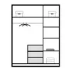 Drehtürenschrank BALI D3 - 150 cm Kleiderschrank mit 3 Produktbild-Vorschau 4