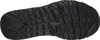 The image shows the sole of a black shoe. Voir les images du produit