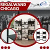 Coemo Regalwand Chicago aus Metall mit 9 Ebenen, 14 Produktbild-Vorschau 6