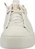 A close-up, front-facing view of a white sneaker. Voir les images du produit