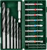 A set of drill bits and screwdriver bits in a green case. Produktbild-Vorschau