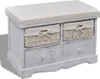 vidaXL Lavice s úložným prostorem bílá 62×33×42 cm Náhled obrázku produktu 7