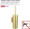 WENKO Turbo-Loc® WC-Garnitur Mod. Orea Gold Matt Produktbild-Vorschau 2