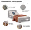 Homestyle4u jednolôžková drevená posteľ 90x200 s lamelovým Náhľad obrázku produktu 7