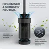 Schwarze Silikon-Toilettenbürste Wandmontage Edelstahl Produktbild-Vorschau 4