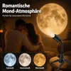 Mond Projektor Nachtlicht, 3 Farben & dimmbar, 360° Produktbild-Vorschau 5
