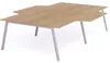 Mehrfacharbeitstisch Blanca L-Form BxTxH 320x163x240x73cm Produktbild-Vorschau 2