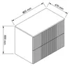 WENA Waschtischunterschrank 80 cm, geriffelte Fronten, Produktbild-Vorschau 6