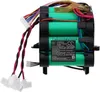 A close-up view of a battery pack with multiple green cells and wires. Produktbild-Vorschau
