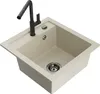 Mexen Vito 1-Becken-Granit-Spüle mit Mischbatterie Flora, Produktbild-Vorschau 1