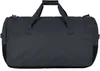 A dark gray duffel bag with black accents and handles is shown from the back. Produktbild-Vorschau