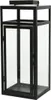 Laterne - Schwarz - 14 x 34 cm - Eisen - Glas - mit Produktbild-Vorschau 1