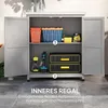 Outsunny Gartenschrank Holz Outdoor wetterfest Produktbild-Vorschau 6