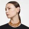 Swarovski Dextera Creolen, Achteckig, Weiss, Goldlegierung Produktbild-Vorschau 4