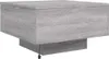 vidaXL Table basse avec lampes LED Gris Sonoma 55x55x31 cm Voir les images du produit 12