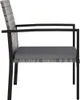 vidaXL Garten-Essstühle 2 Stk. Poly Rattan Grau Produktbild-Vorschau 2