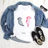 Mr. & Mrs. Panda Größe M T-Shirt Axolotl Freundin - Weiß - Produktbild-Vorschau 2