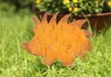 Rost Gartenstecker Igel 30 cm Edelrost Gartendeko Metall Produktbild-Vorschau 2