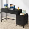 Bureau, bureau d'ordinateur avec 5 tiroirs, table de Voir les images du produit 7