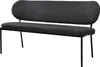 byLIVING Bank JERSEY / Webstoff dunkelgrau / Gestell Metall Produktbild-Vorschau 10