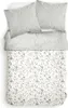 A top-down view of a bedding set laid out on a white surface. Produktbild-Vorschau