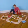 Bigjigs Rail Chemin de fer en bois avec route de campagne Voir les images du produit 15