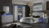 Modernes Schlafzimmer Set New Gemma in Weiß / Silber Produktbild-Vorschau 2