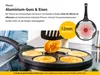 endusor Pancake Pfanne mit Smiley Motiv für Induktion mit Antihaftbeschichtung zum Braten von Pancak Produktbild-Vorschau