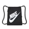 Nike Heritage Drawstring Bag Black/Black/White 10 L Sáček Náhled obrázku produktu 2