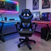 Ergonomischer Gaming Stuhl mit Fußstütze Racing-Design Produktbild-Vorschau 1