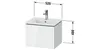 Waschtischunterbau L-CUBE Compact 400x520x421mm, 1 Auszug Produktbild-Vorschau 2