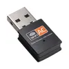 A close-up studio shot of a black WiFi USB adapter against a white background. Produktbild-Vorschau