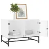 The Living Store Couchtisch mit Glastüren Weiß 68,5x50x50 Produktbild-Vorschau 5