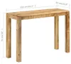 vidaXL Konsolentisch 110x35x76 cm Raues Mangoholz Produktbild-Vorschau 6