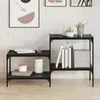 vidaXL Étagère, lot de 4, noir, 60 x 40 x 1,5 cm, aggloméré Voir les images du produit 2