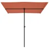 vidaXL Parasol avec mât en aluminium 2x1,5 m Terracota Voir les images du produit 4