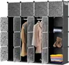 Clanmacy 12/16/20 compartiments DIY Armoire à vêtements Voir les images du produit 1