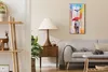 Wanduhr Bürouhr Leinwand Bild Quarz 30x60 Gemälde Paar Produktbild-Vorschau 3