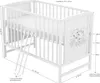 Baby-Delux Babybett Gitterbett Mia weiß 120×60 inkl. Produktbild-Vorschau 7