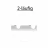 MDEKOR Wandträger 2-läufig Weiß Glänzend P Wandhalter mit Produktbild-Vorschau 5