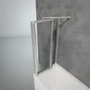 A shower screen for a bathtub, shown in a bathroom setting. Produktbild-Vorschau