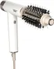 A white Shark brand hair dryer with a brush attachment is shown against a white background. Voir les images du produit