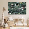 MuchoWow® Poster Blumen - Vogel - Collage 120x80 cm - Produktbild-Vorschau 7